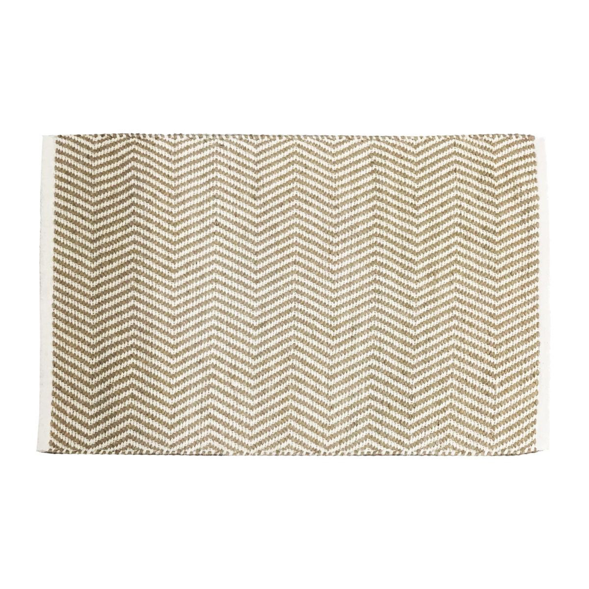 FUTURE HOME Tapis déco à franges en jute 60x90cm