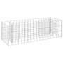 Voir la diapositive 2 : VIDAXL Lit sureleve a gabion Acier galvanise 90x30x30 cm