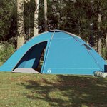 VIDAXL Tente de camping 8 personnes bleu impermeable