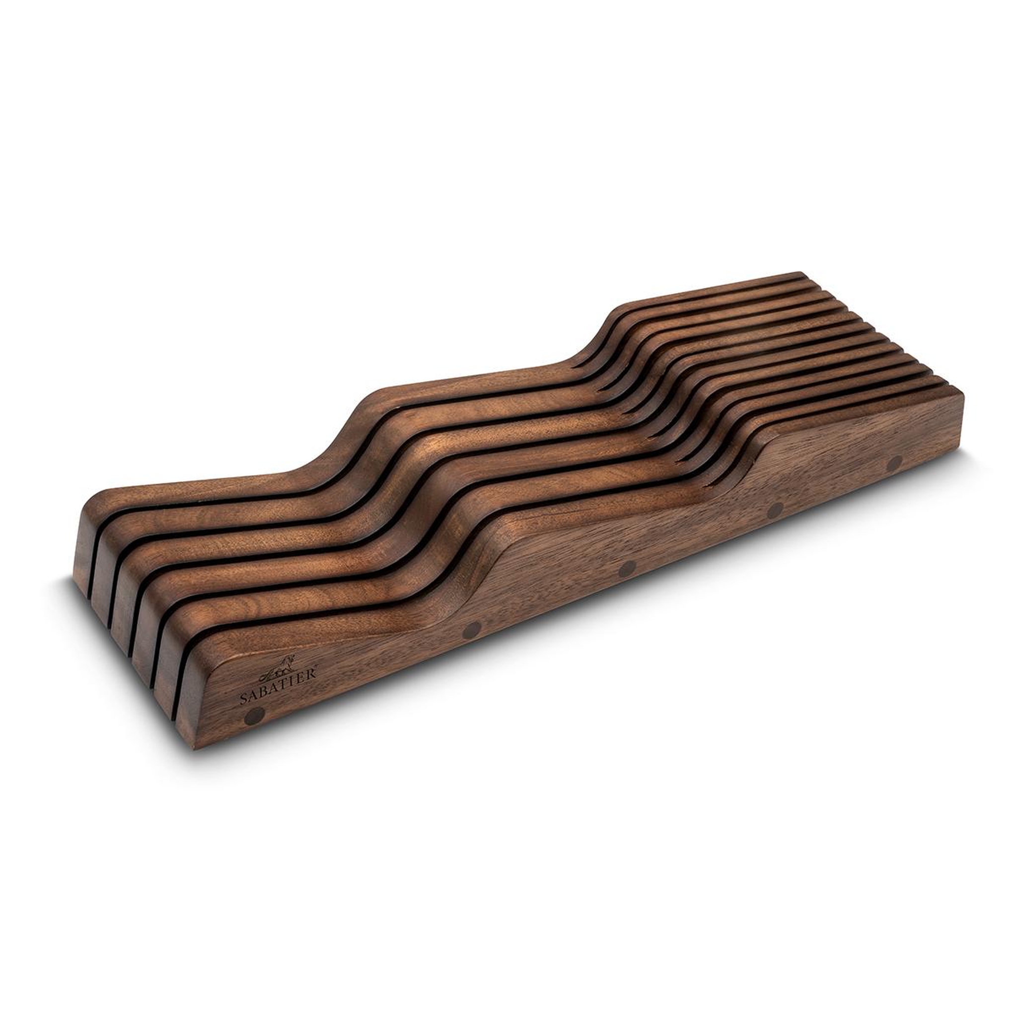 Lion Sabatier Range couteaux vide acacia foncé - 668380