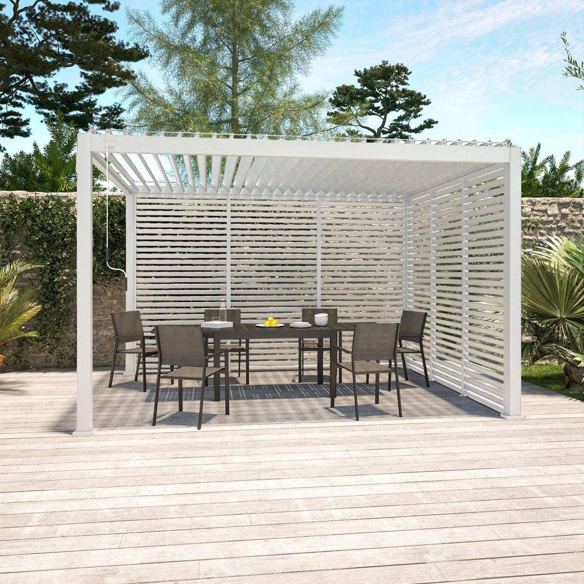 SWEEEK Persienne pour pergola bioclimatique Triomphe, aluminium