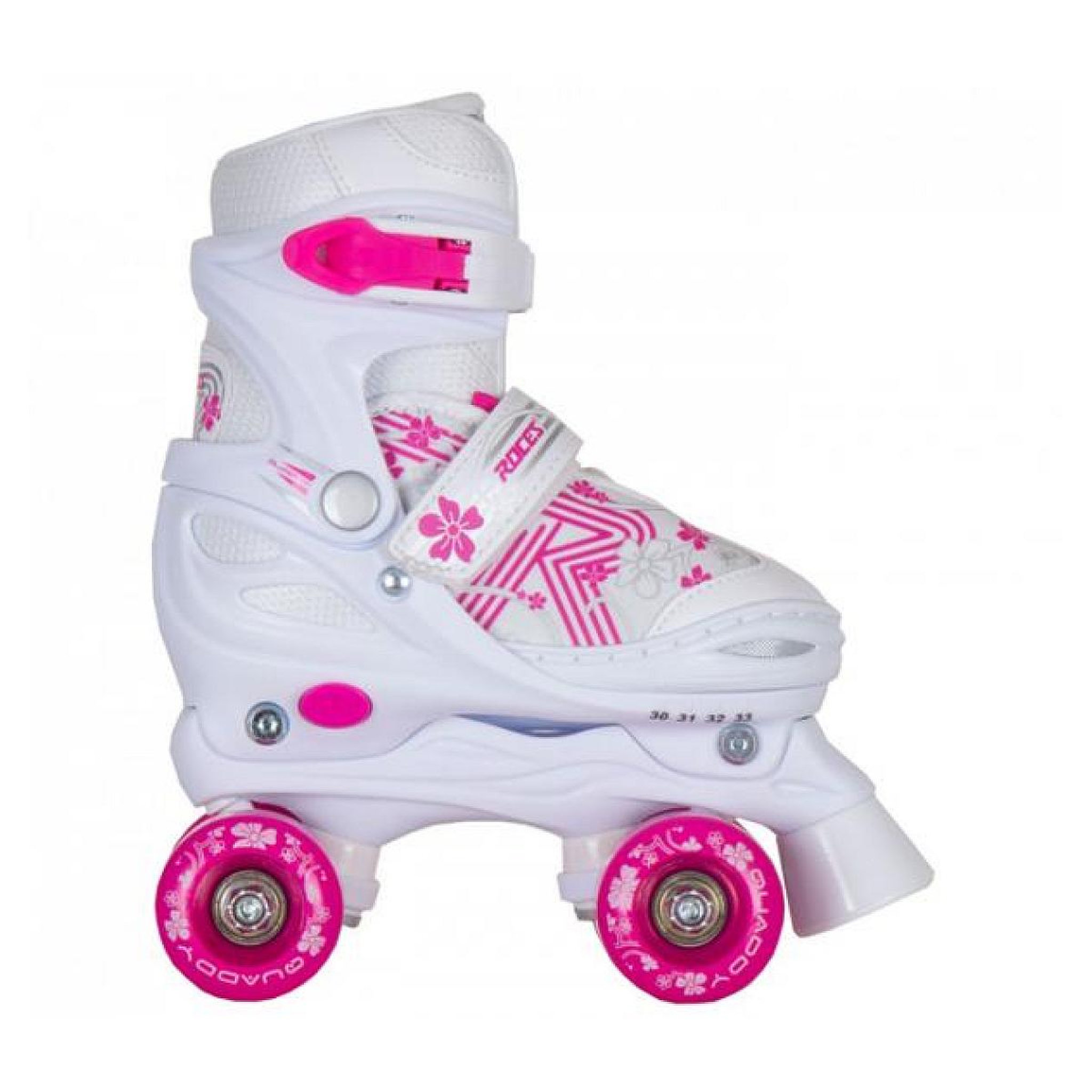 Voir la diapositive 2 : Roces Quad  quaddy3.0 girl blanc rose T30-33