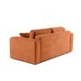Voir la diapositive 5 : BEST MOBILIER Miro - canapé droit 2 places - en velours texturé