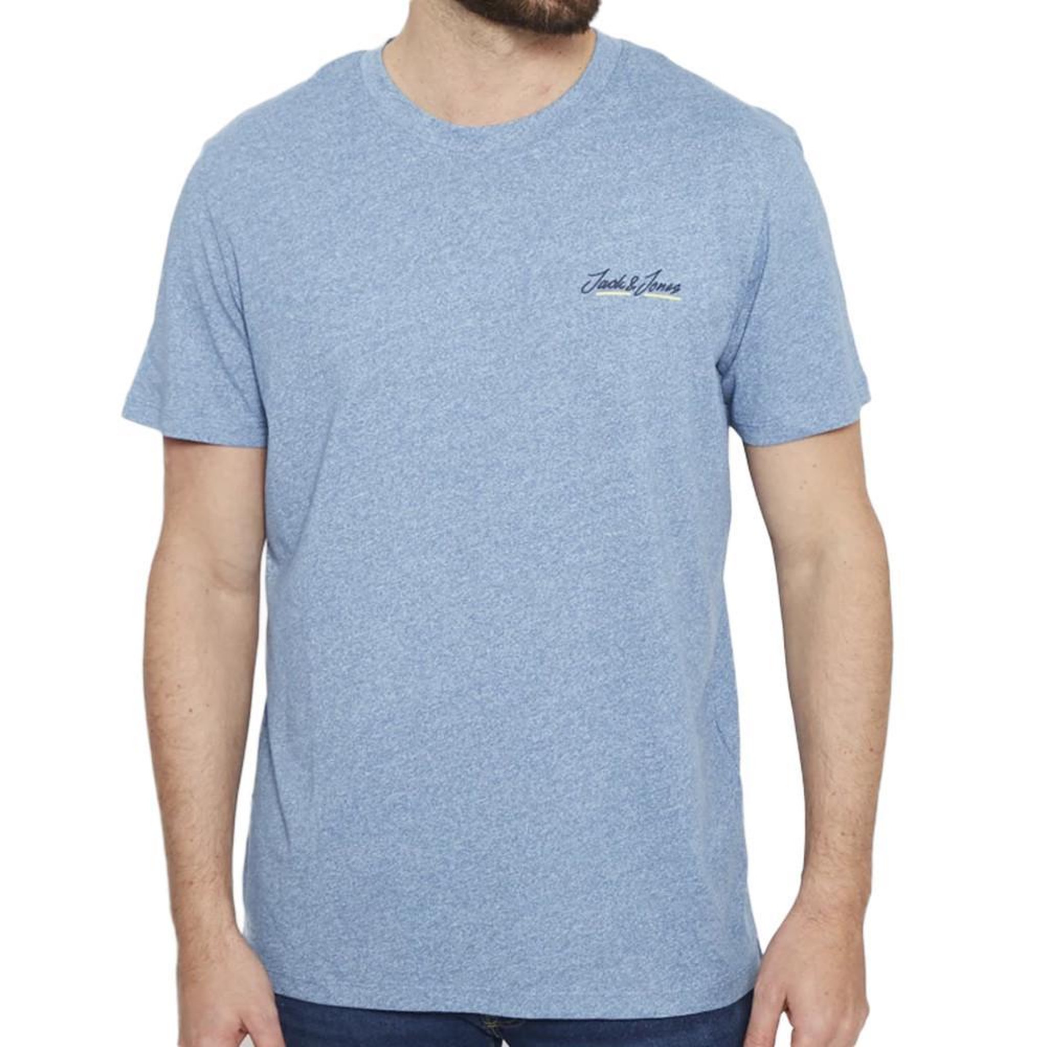 Jack & Jones T-shirt Bleu Homme Jack & Jones Htons. Coloris disponibles : Bleu