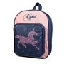 Voir la diapositive 2 : Bagtrotter BAGTROTTER Sac à dos 31 cm avec poche maternelle Cybel Cheval Licorne Bleu et rose
