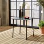 Voir la diapositive 3 : SWEEEK Table de jardin métal 2 places, Amelia 70 x 70cm