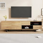 Voir la diapositive 2 : MERAX Meuble tv naturel 173 cm panneau de particules