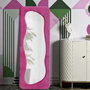 Voir la diapositive 5 : Paris Prix Miroir Mural en Velours  Theodor  160cm Fuchsia