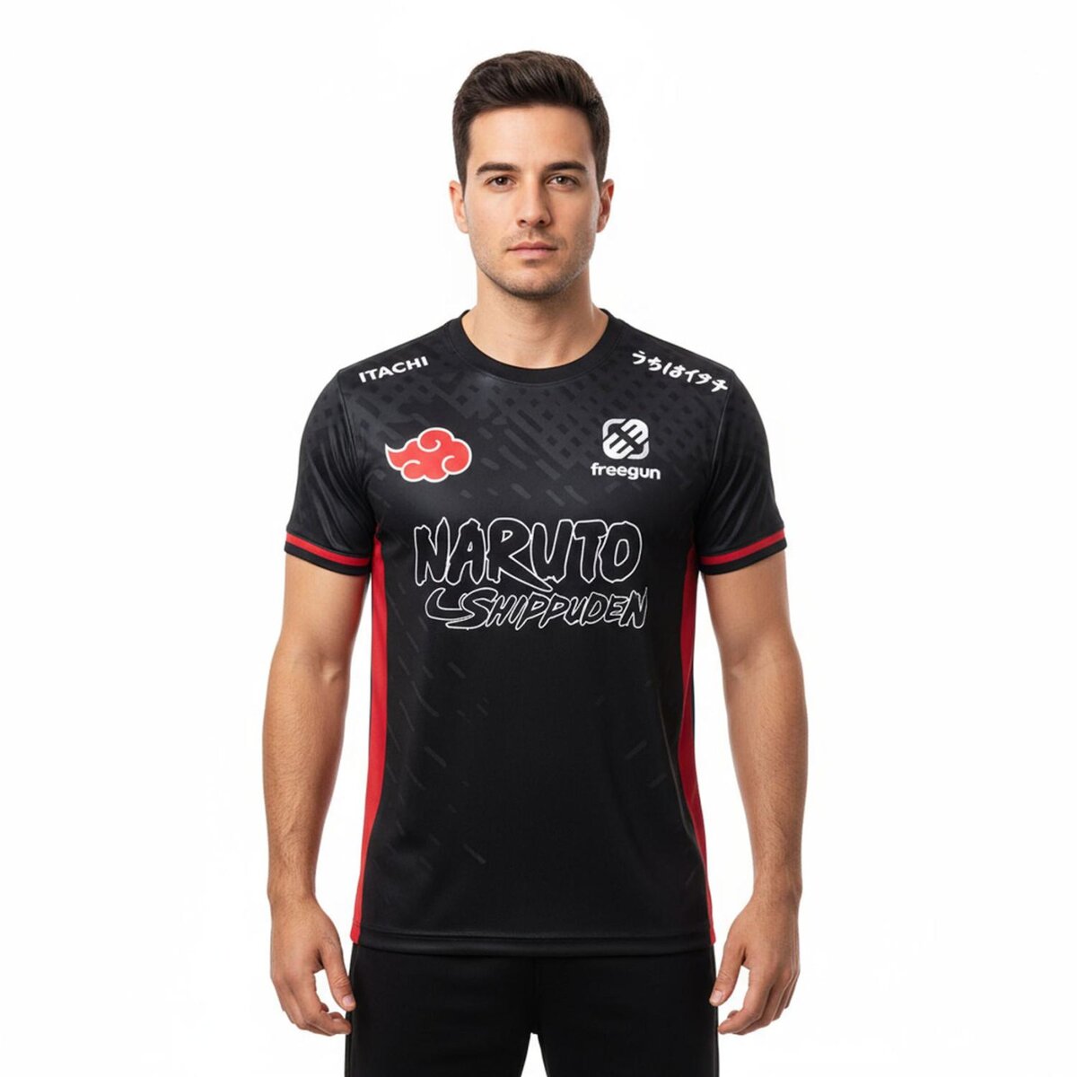 FREEGUN T-shirt homme en polyester Naruto Shippuden  Itachi