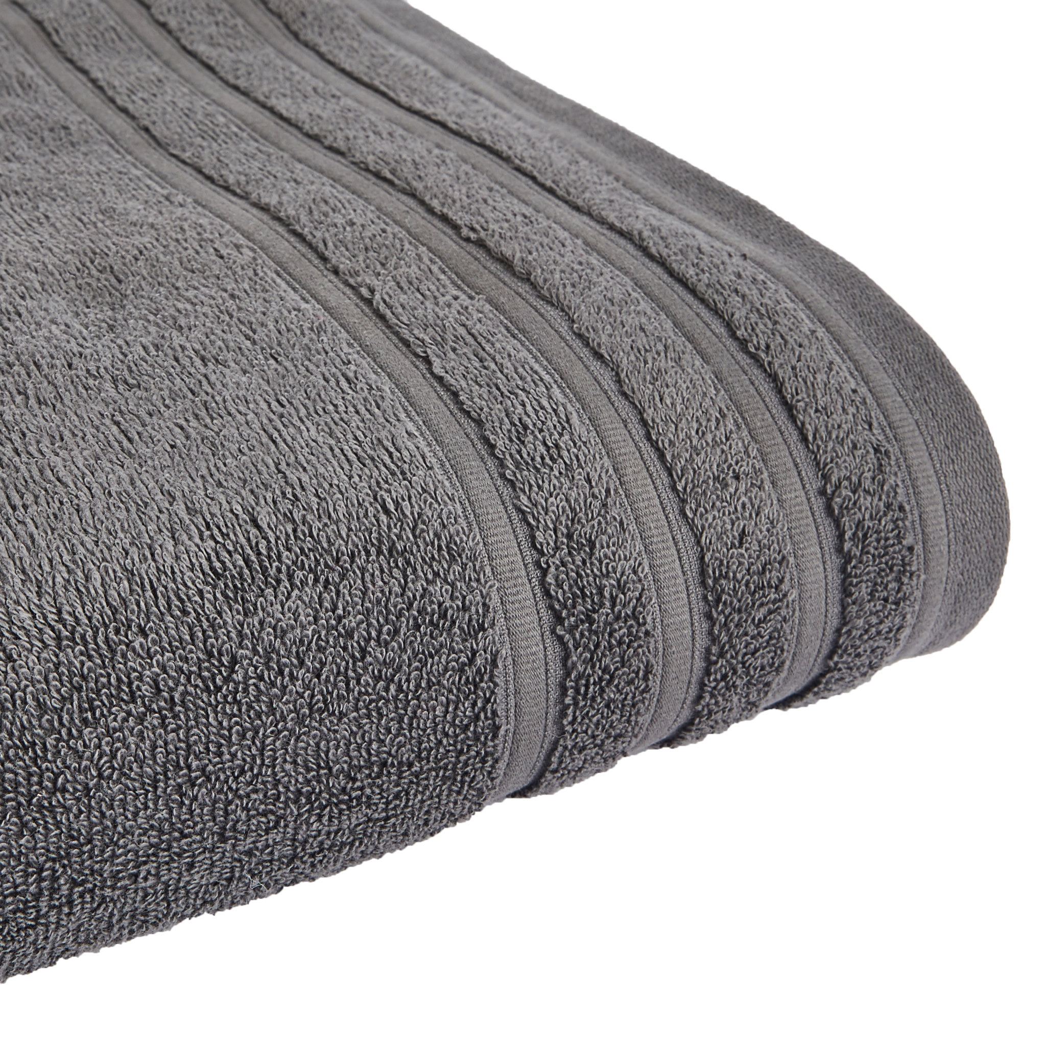Voir la diapositive 2 : ACTUEL  Serviette de toilette unie en coton bouclé 500 gr/m2