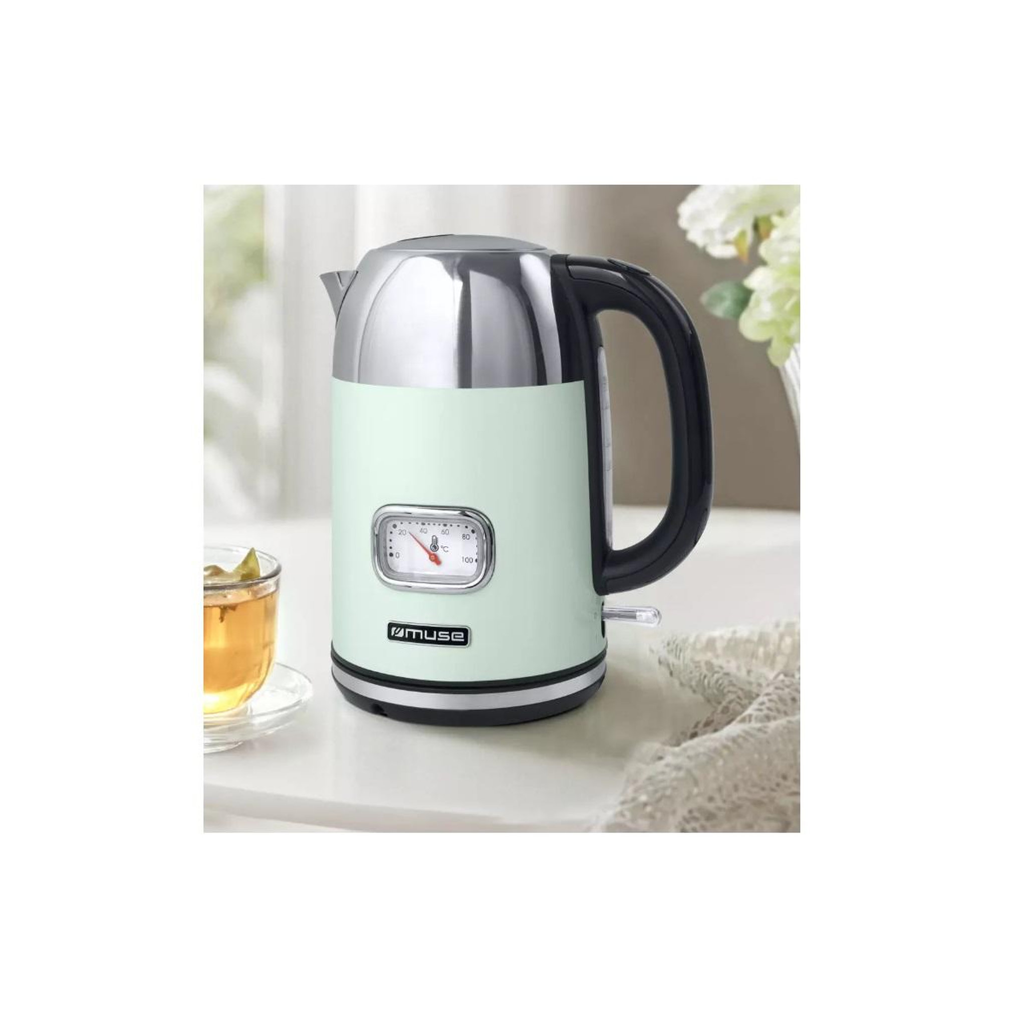 Voir la diapositive 2 : Muse Bouilloire sans fil 1.7l 220w vert - ms-020ag
