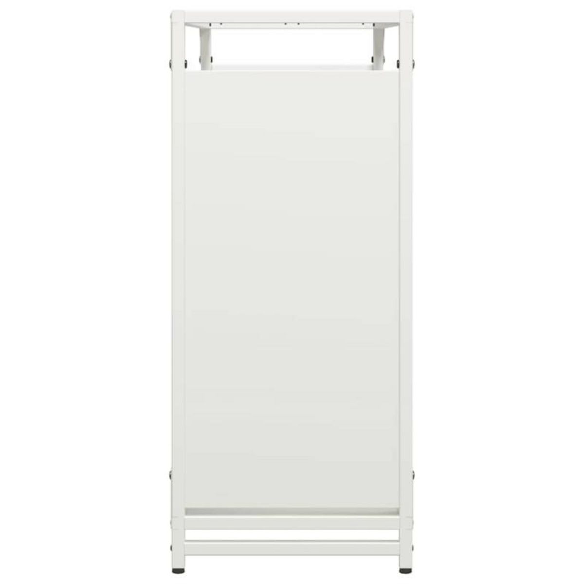 VIDAXL Portant de bois chauffage blanc 90x28x65 cm