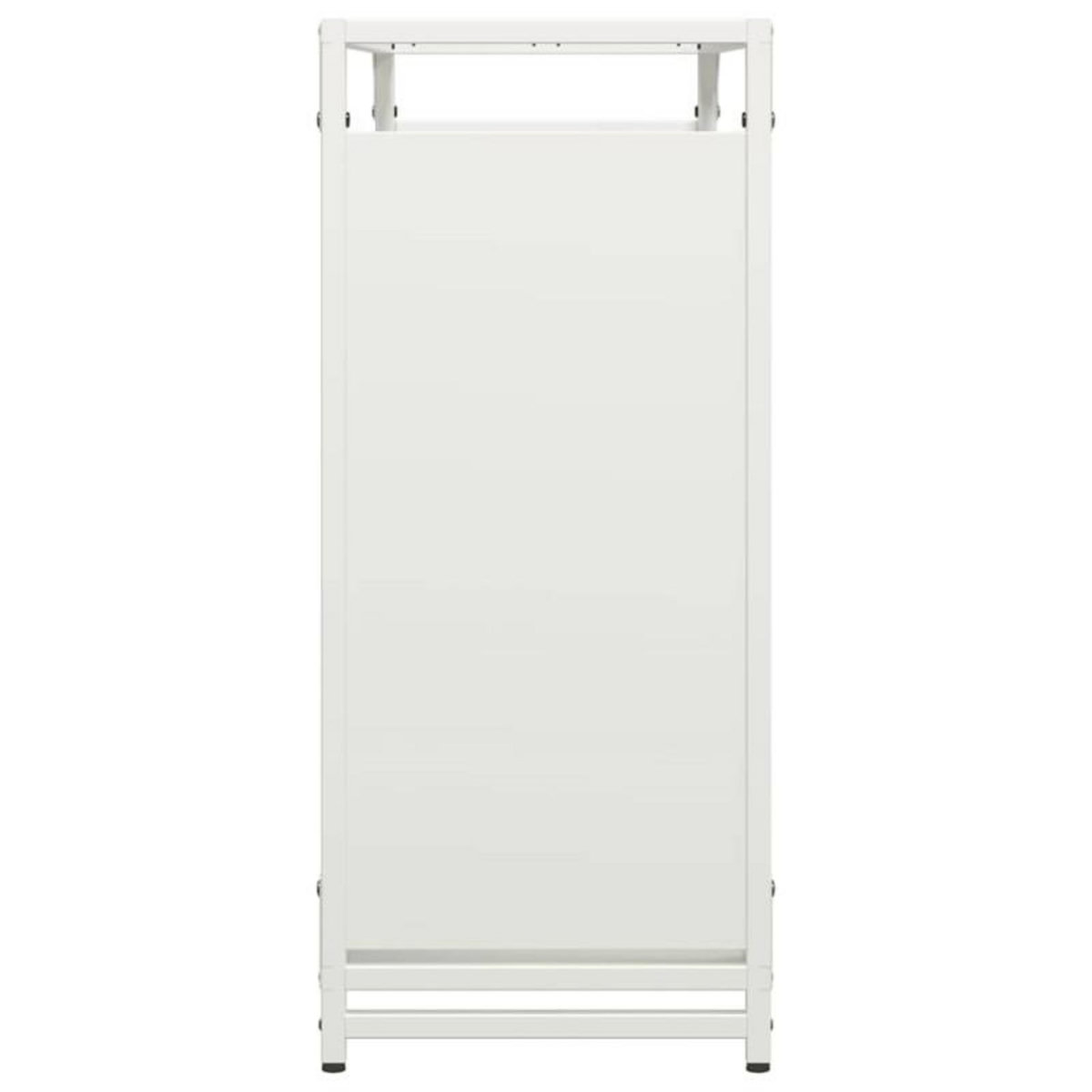 VIDAXL Portant de bois chauffage blanc 90x28x65 cm