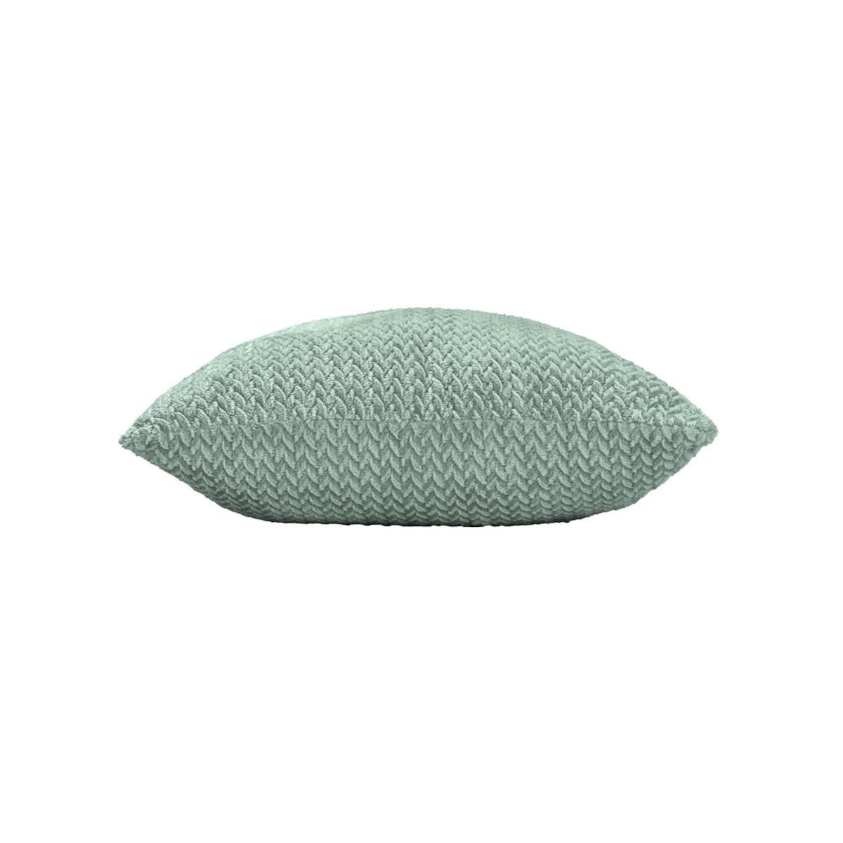Paris Prix Coussin Déco en Flanelle  Flanela  45x45cm Vert Cèdre