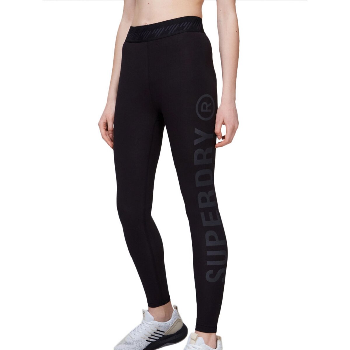 SUPERDRY Legging Noir Femme Superdry Essential 78 pas cher Auchan.fr