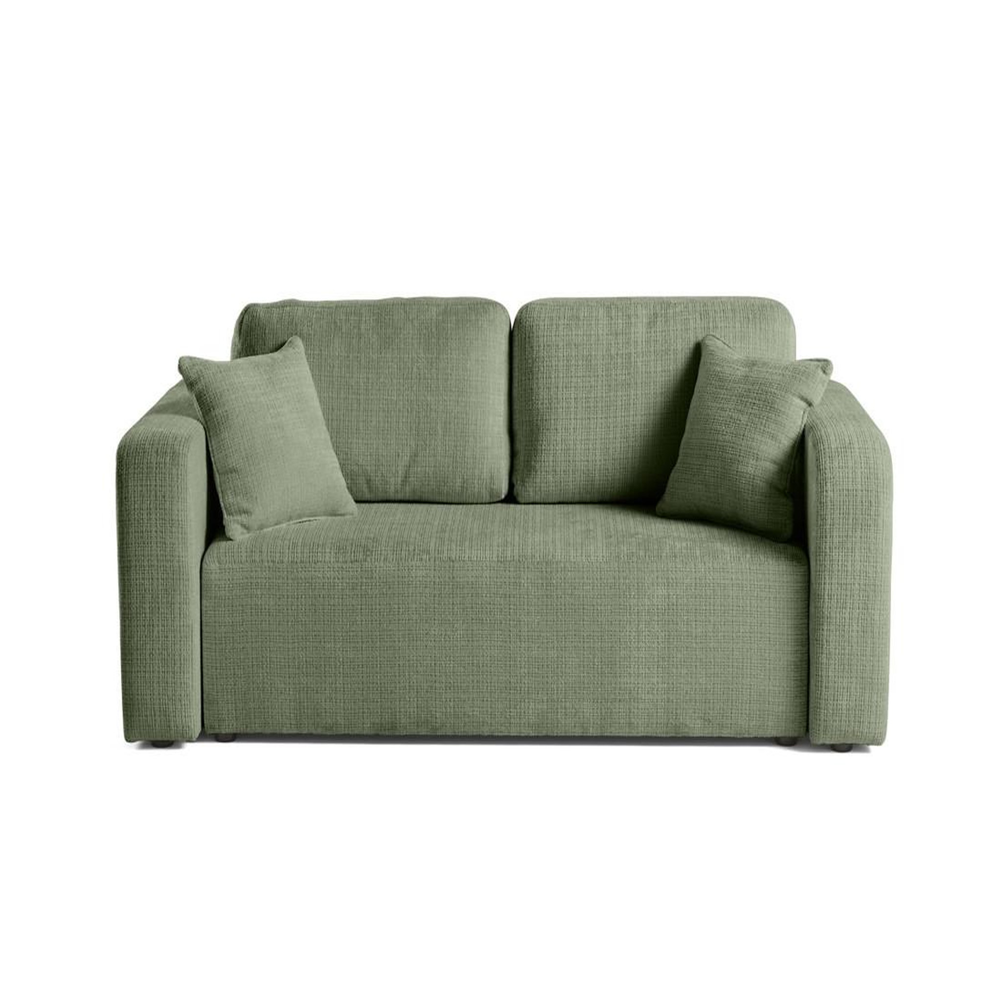 Voir la diapositive 1 : BEST MOBILIER Miro - canapé droit 2 places - en velours texturé