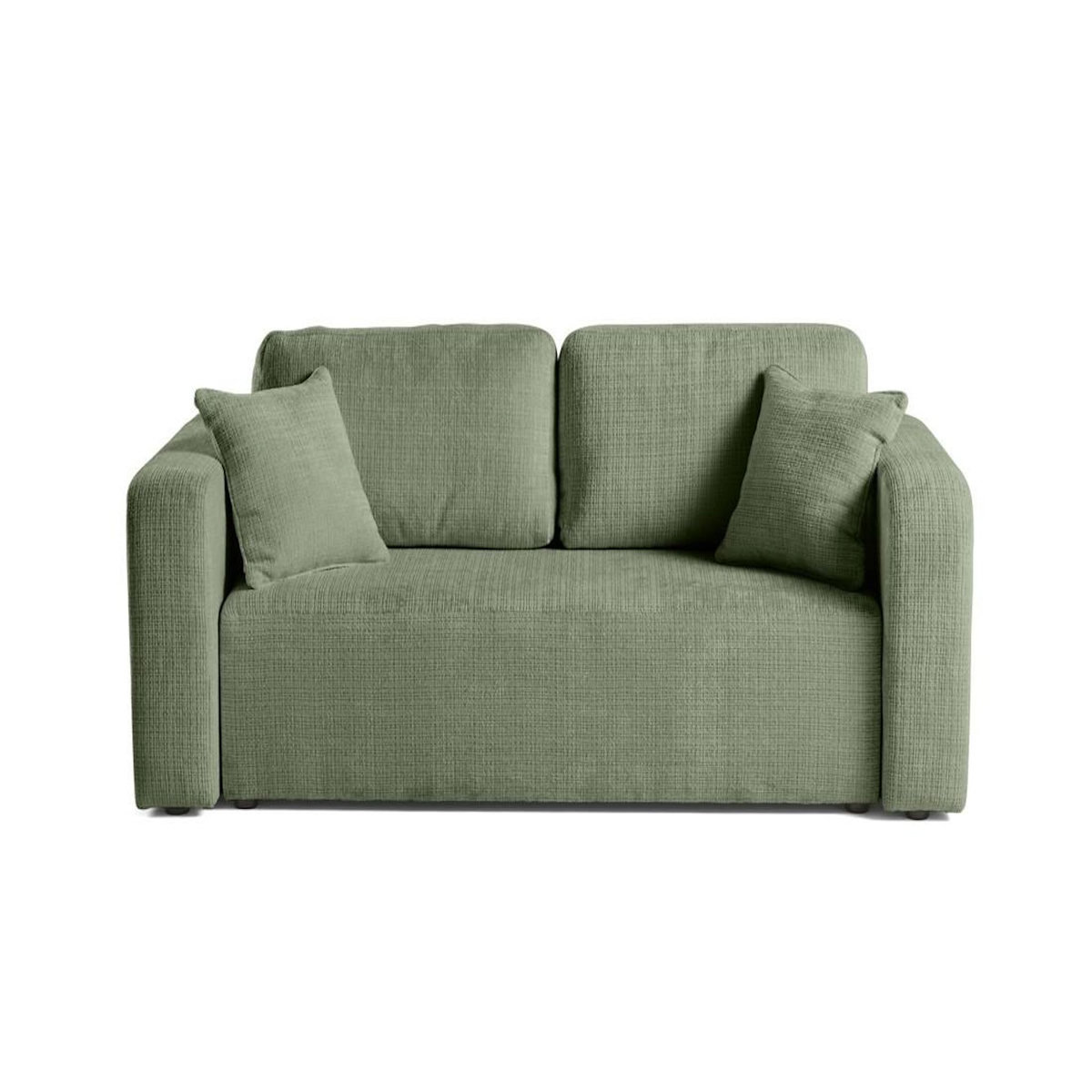 BEST MOBILIER Miro - canapé droit 2 places - en velours texturé