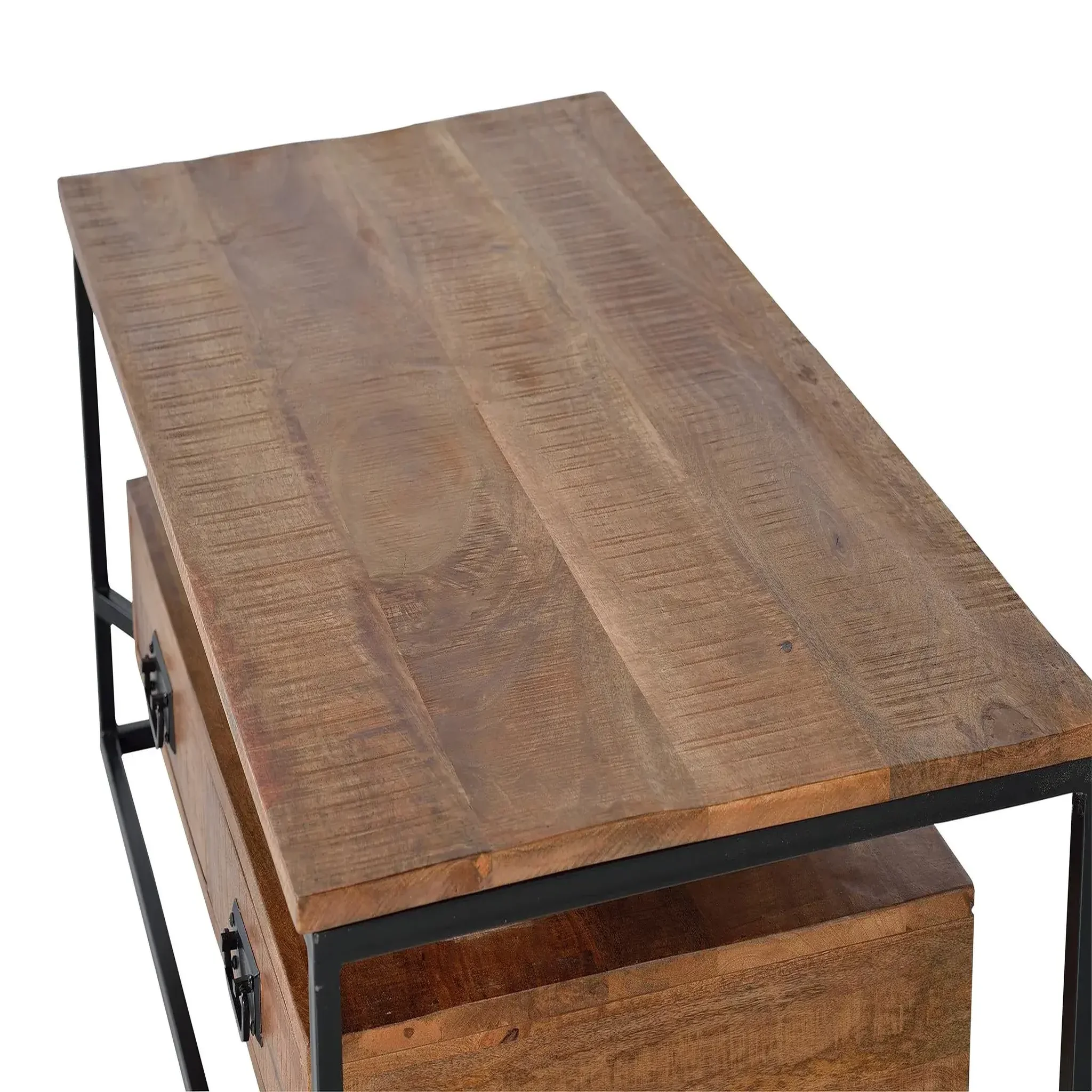 Voir la diapositive 4 : GINER Y COLOMER SL Table basse en bois de manguier 120 cm style industriel