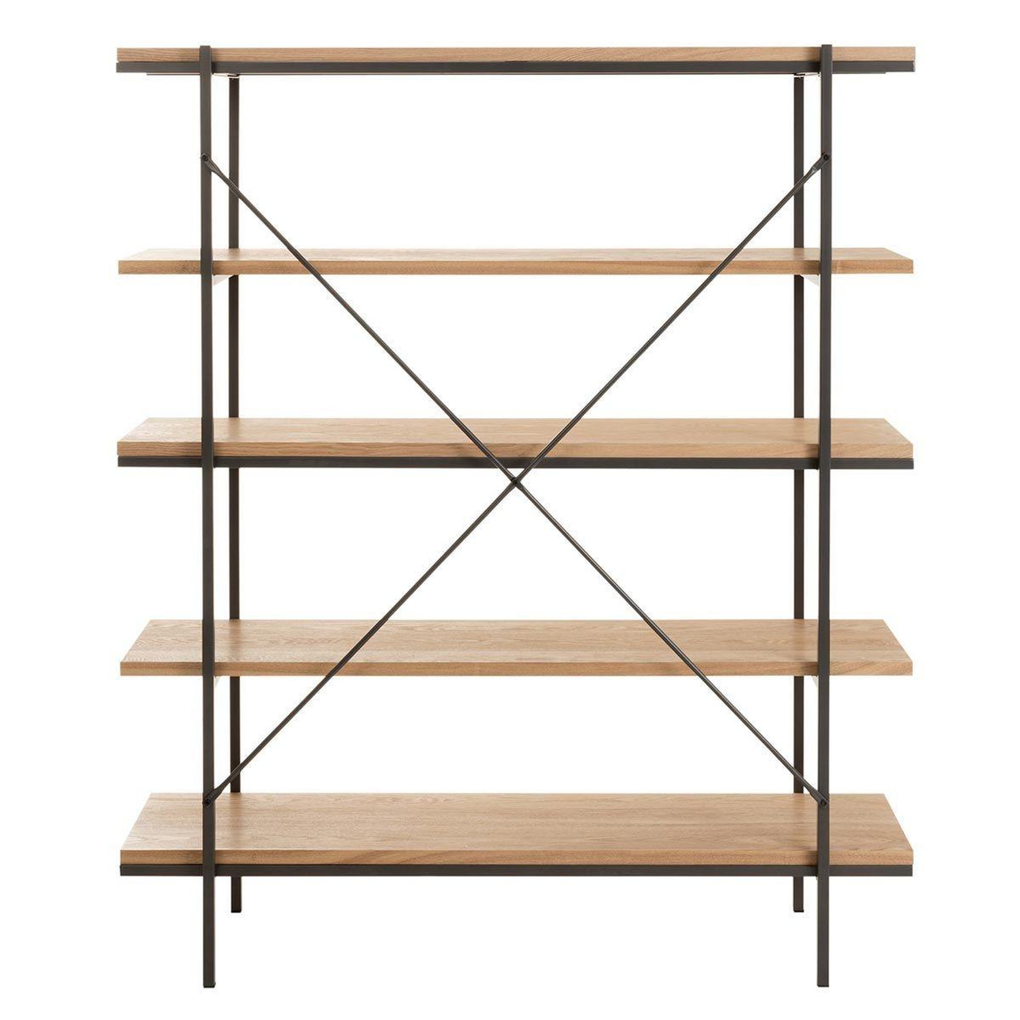 Voir la diapositive 4 : Paris Prix Étagère 5 niveaux en bois  dresa  166cm naturel