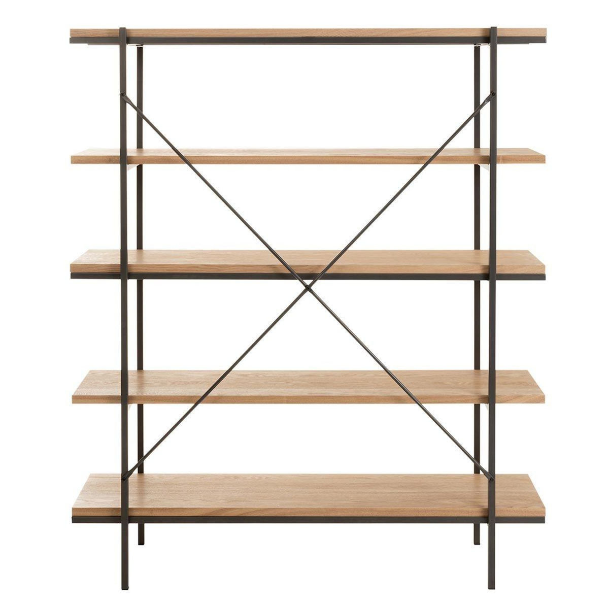 Paris Prix Étagère 5 Niveaux en Bois  Dresa  166cm Naturel