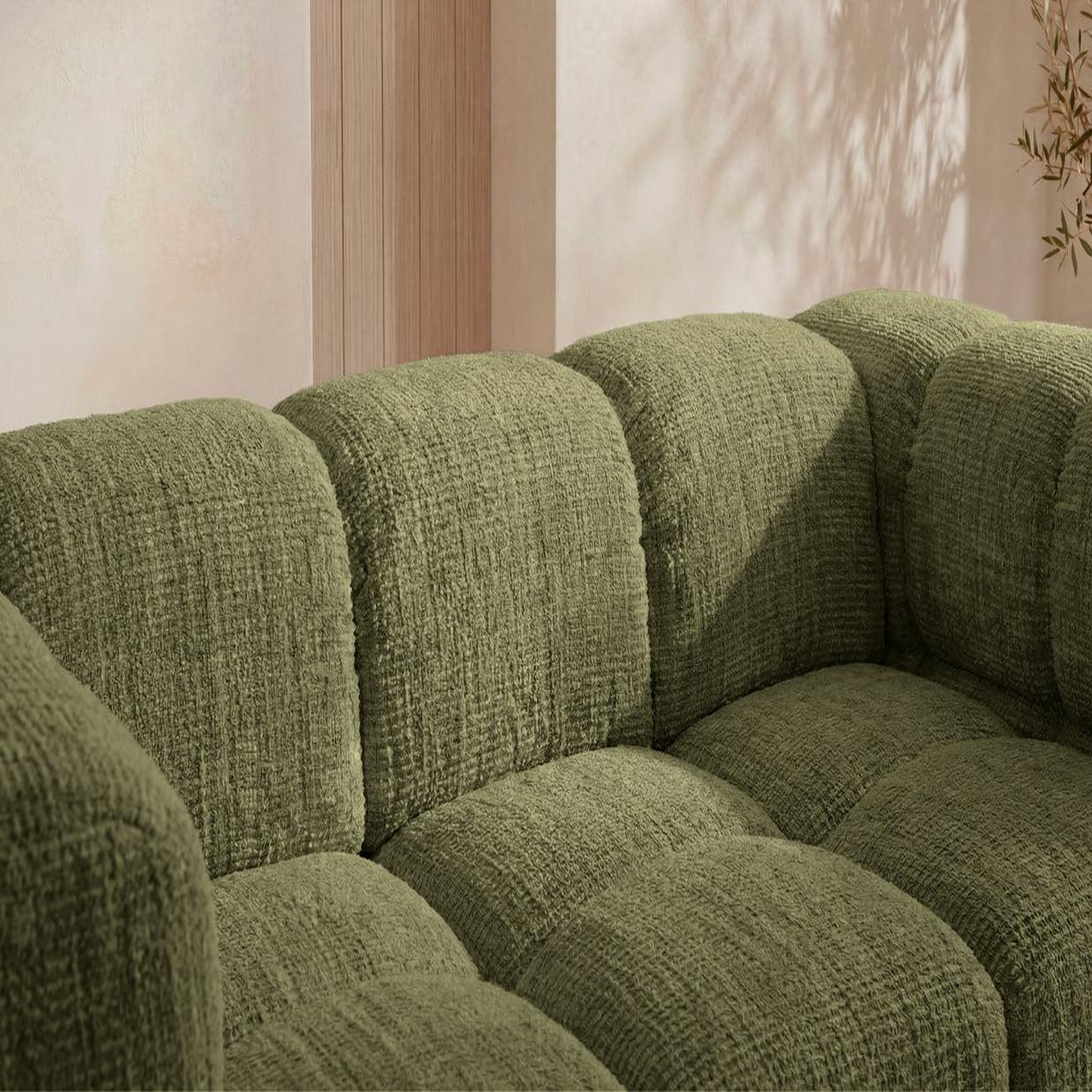 Voir la diapositive 5 : CASANOVA PARIS Gustave - canapé droit tissu chenille 2 places