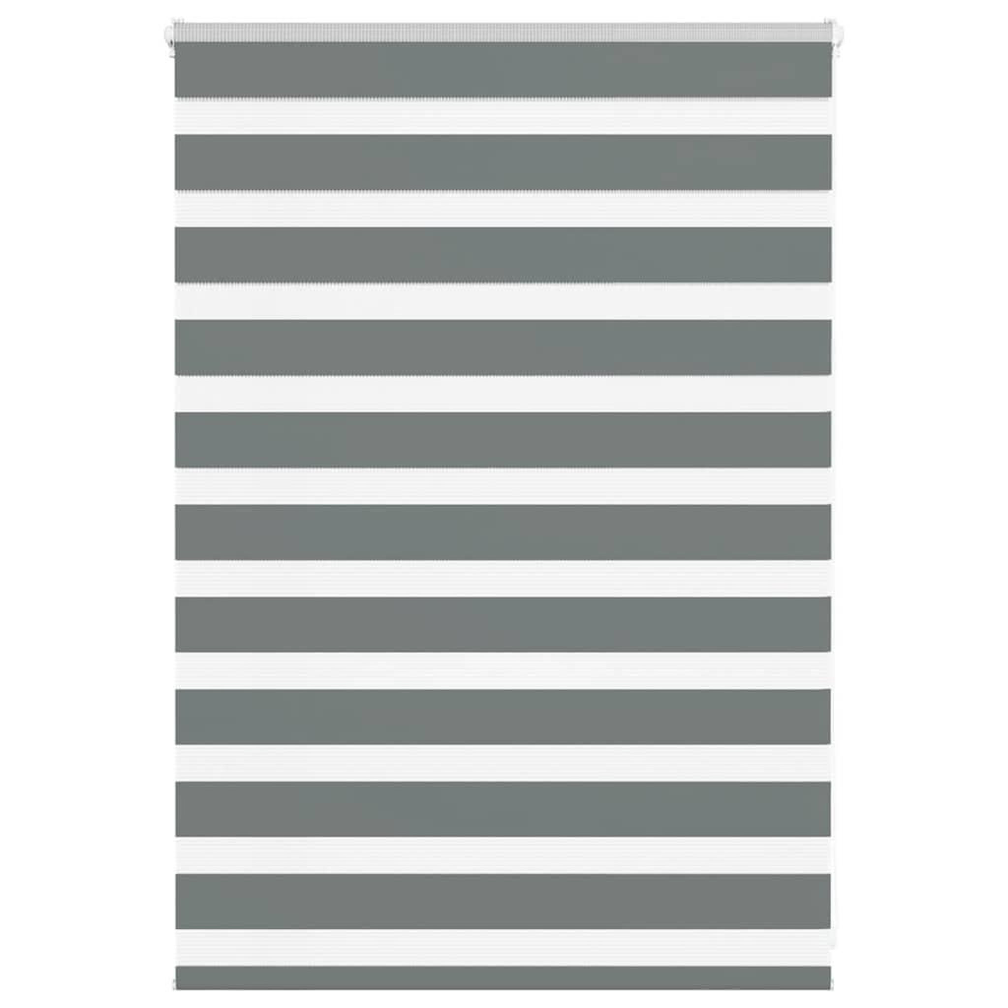 VIDAXL Store zebre gris fonce largeur du tissu 90,9 cm polyester