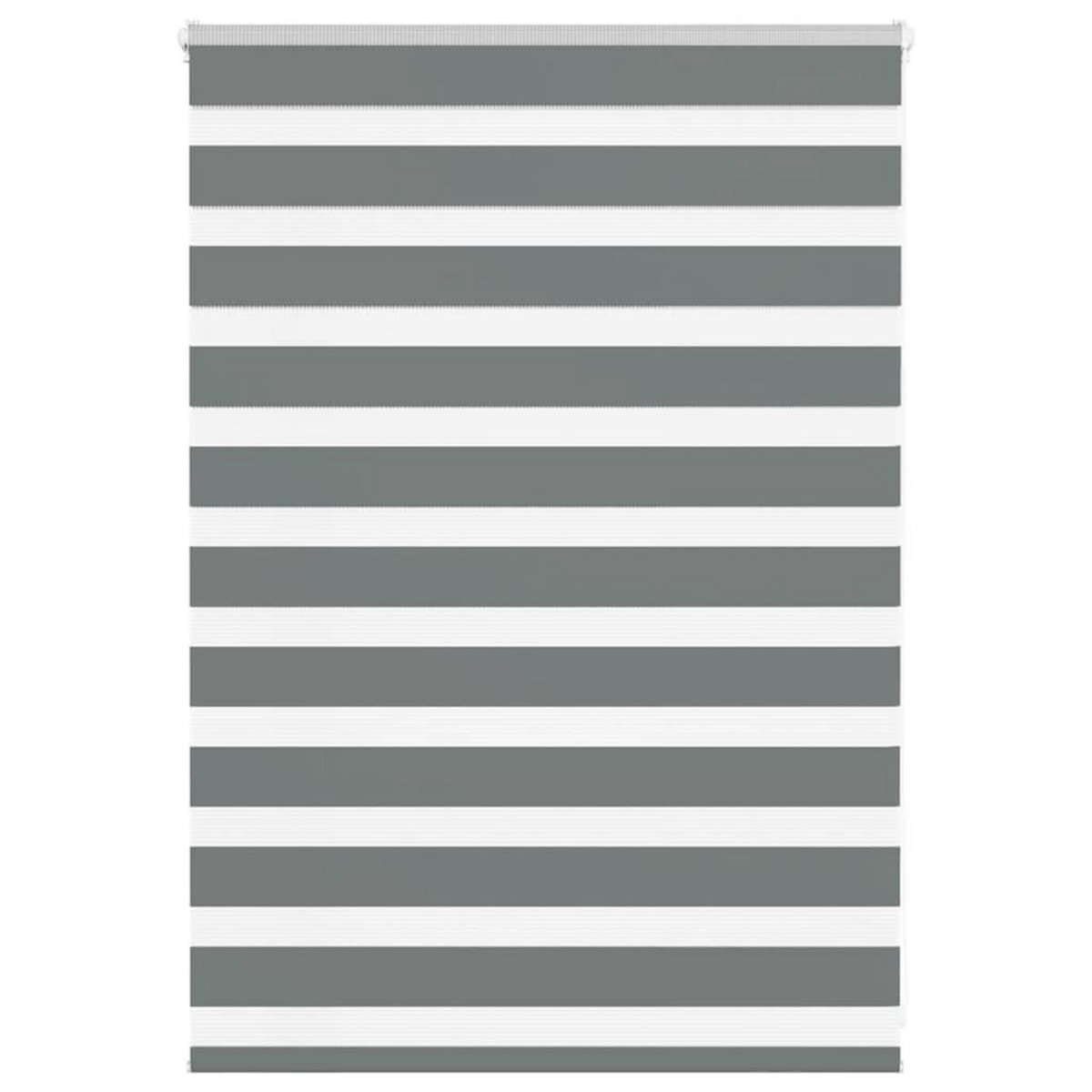 VIDAXL Store zebre gris fonce largeur du tissu 90,9 cm polyester