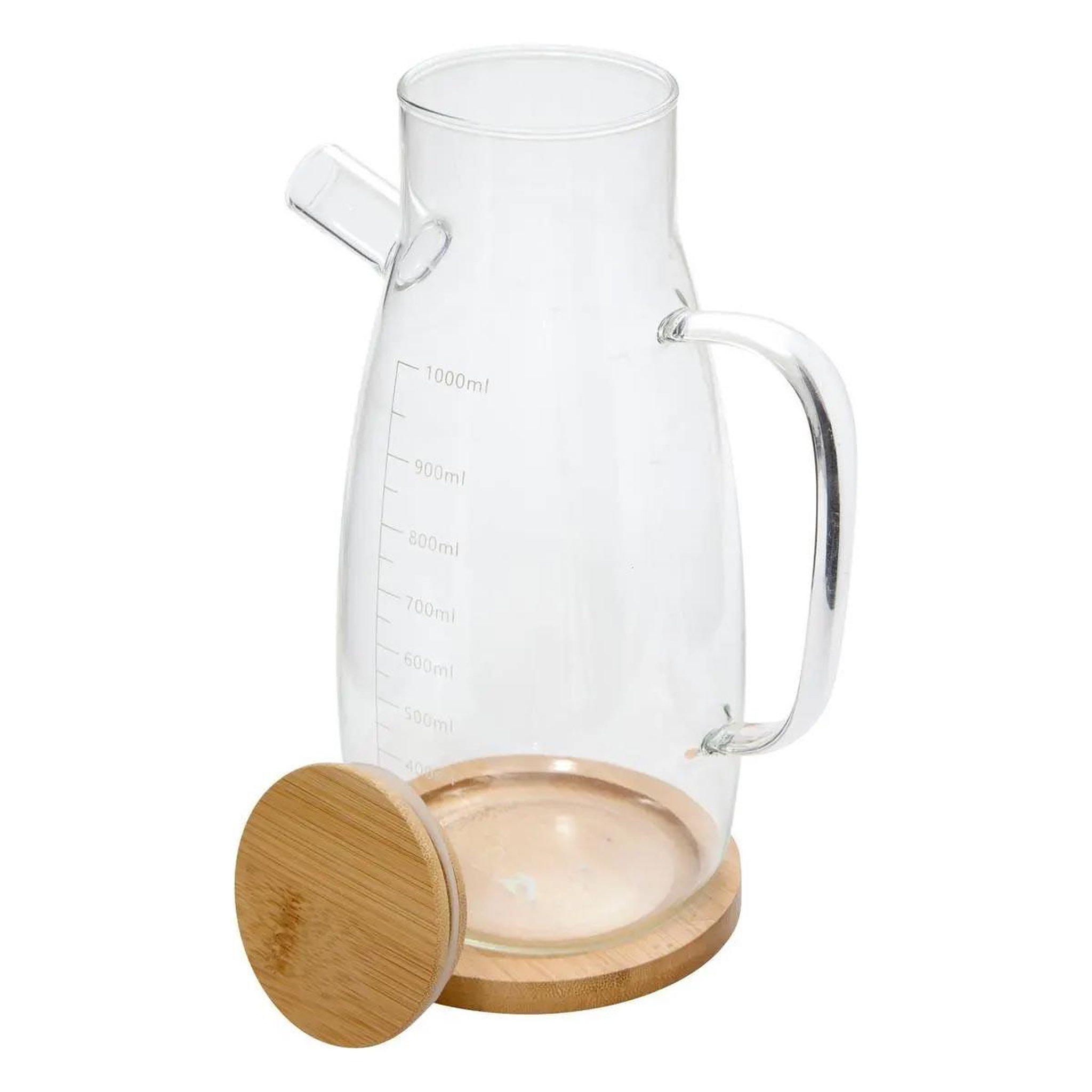 Voir la diapositive 2 : FIVE Pichet gradué en verre  cozy  1l transparent