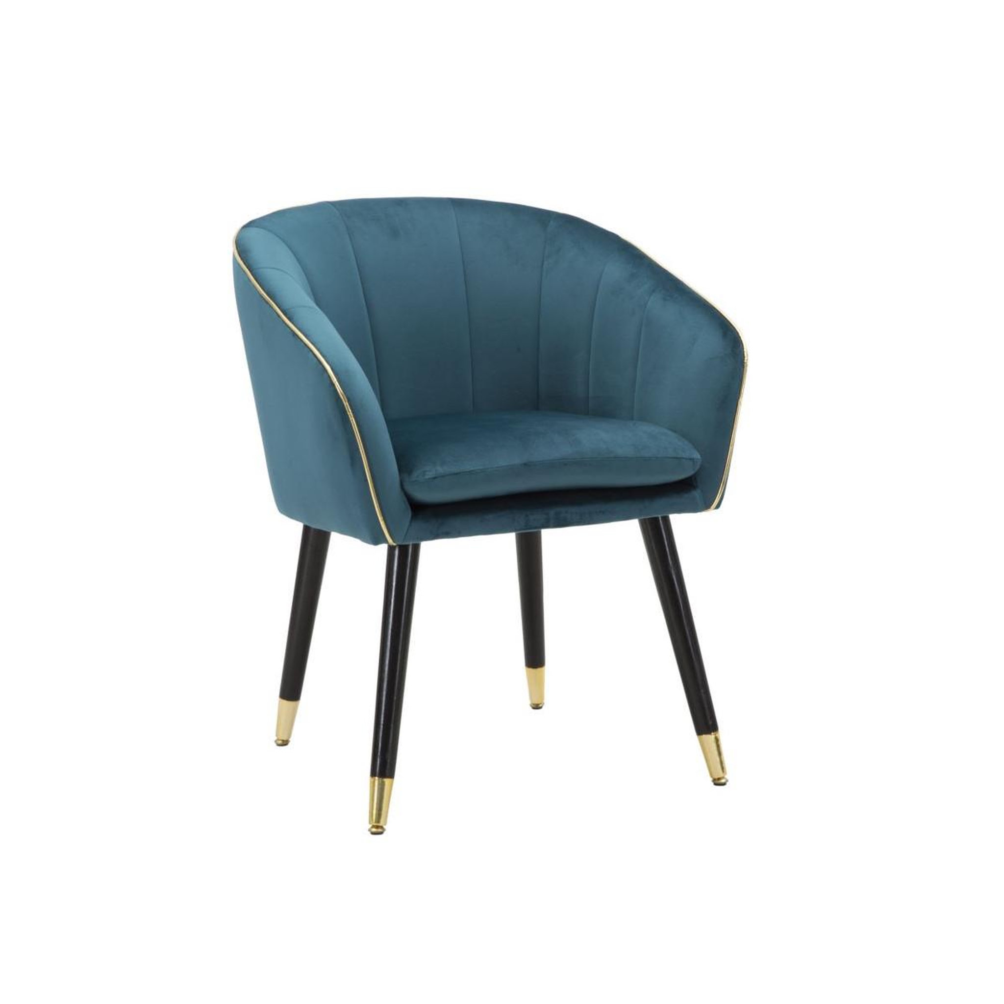Paris Prix Fauteuil Design en Tissu  Paris  78cm Bleu