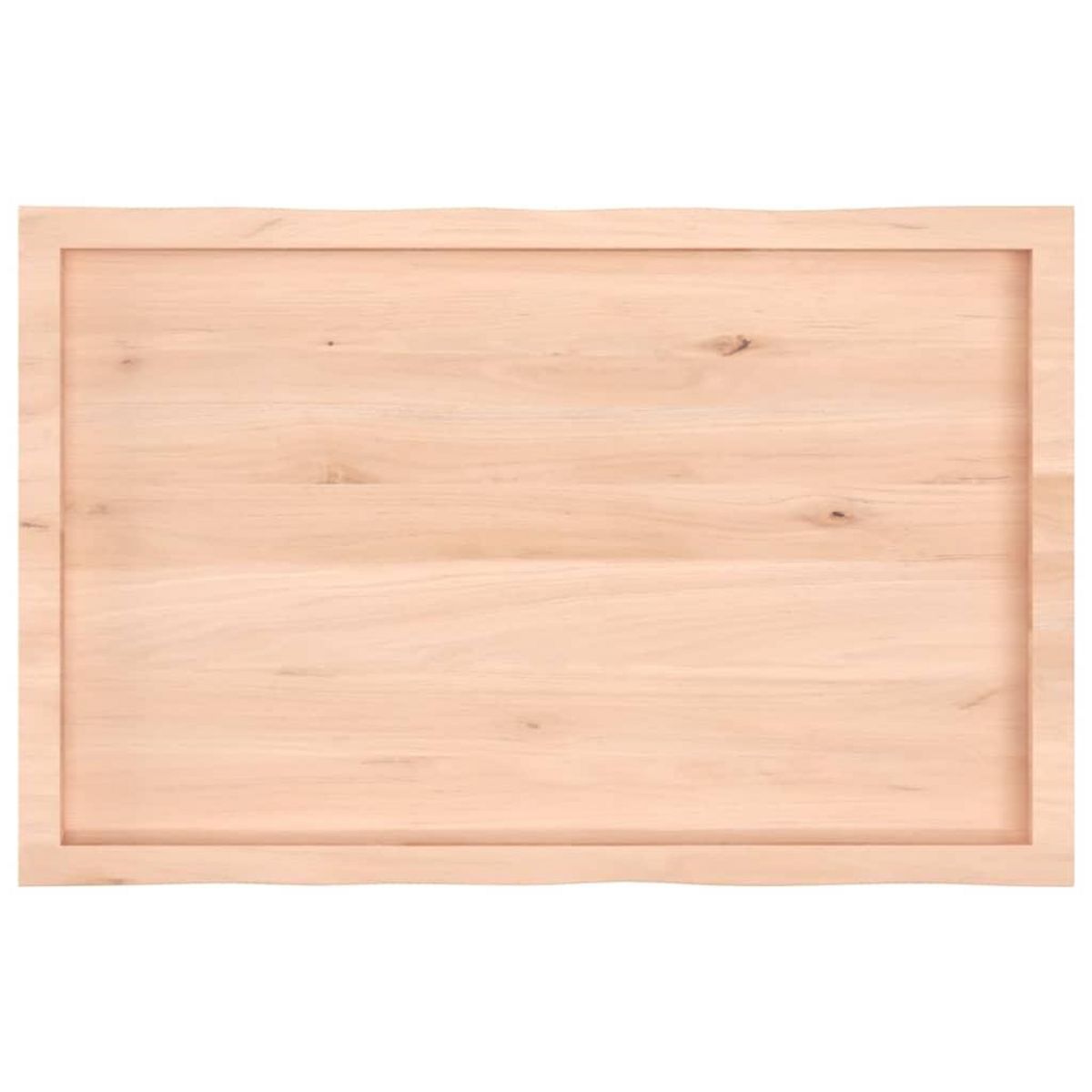 VIDAXL Dessus de table bois massif non traite bordure assortie