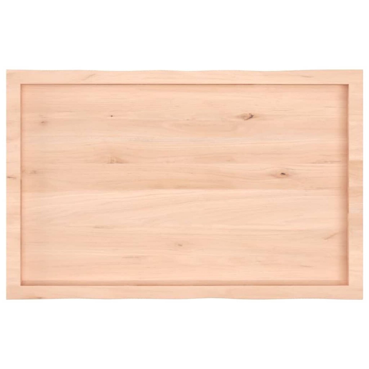 VIDAXL Dessus de table bois massif non traite bordure assortie