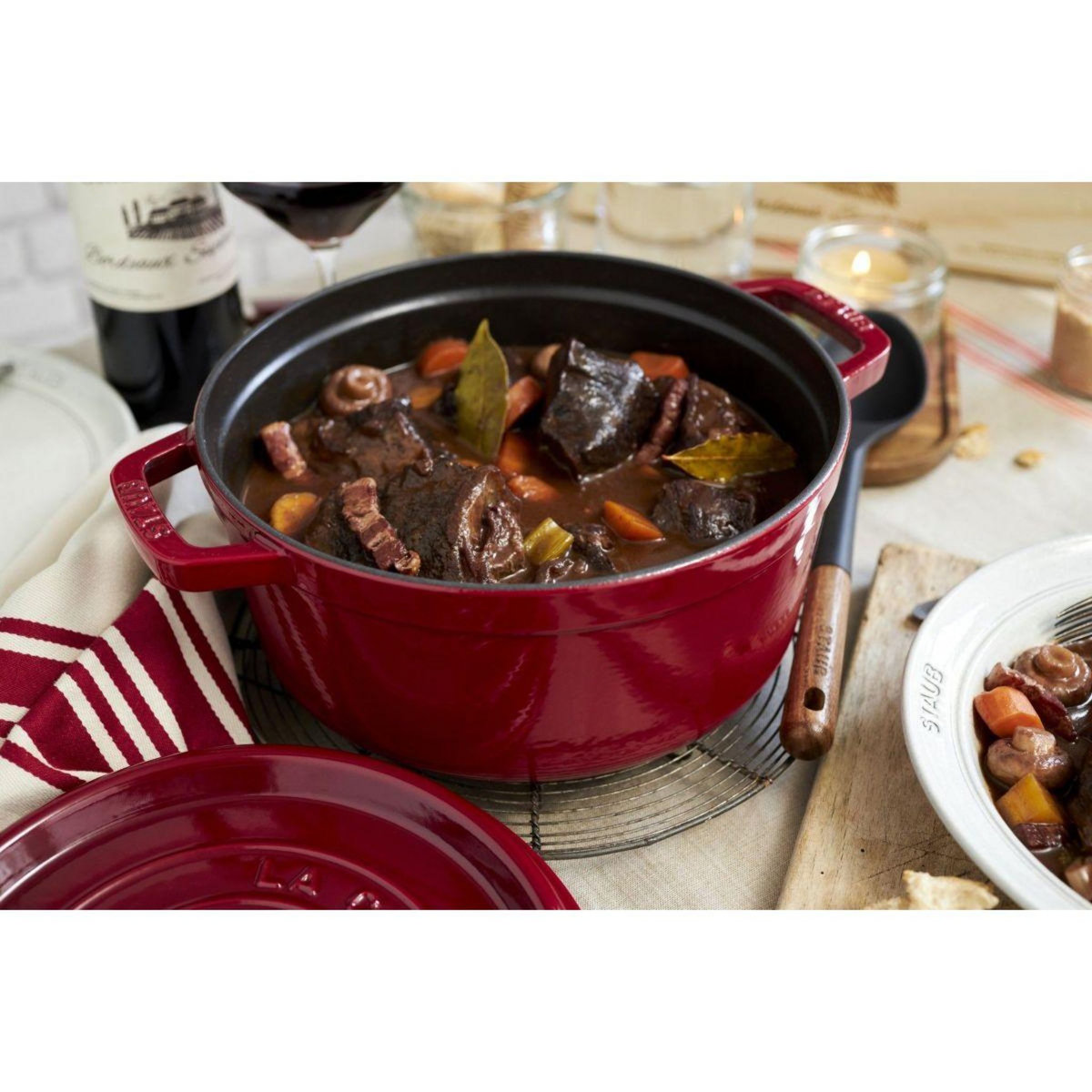Staub Cocotte 24 cm Bordeaux