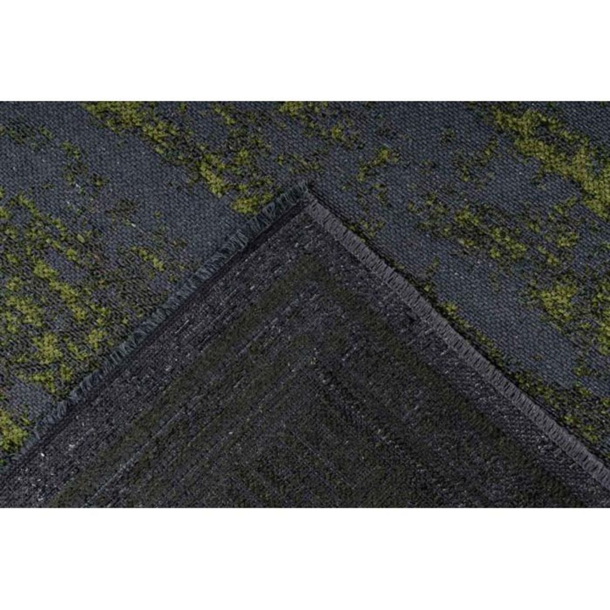 Paris Prix Tapis Tissé à Poils Plats Rétro  Kalevi  Vert