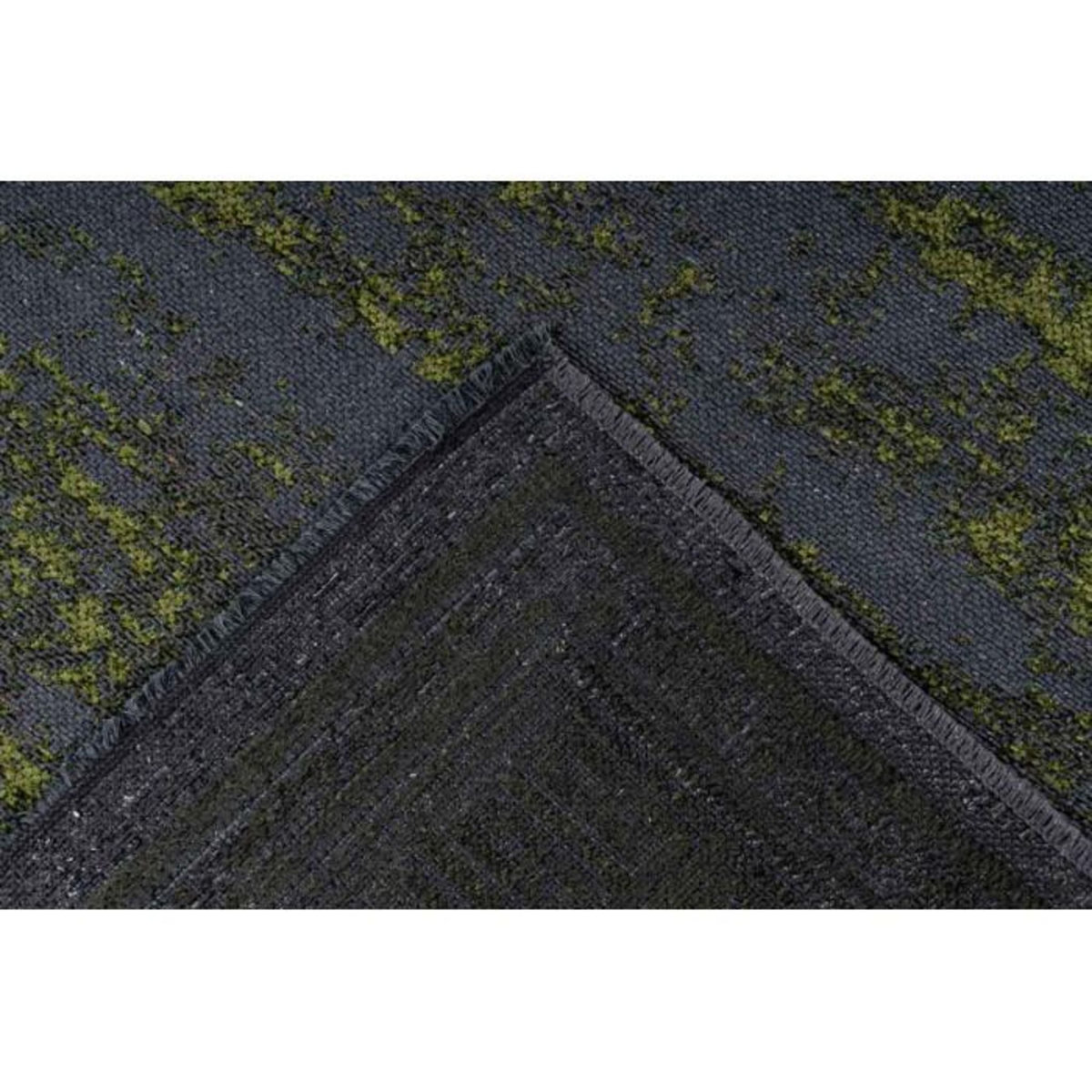 Paris Prix Tapis Tissé à Poils Plats Rétro  Kalevi  Vert