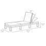 Voir la diapositive 6 : Keter Keter Chaise longue avec coussin Daytona Graphite