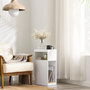 Voir la diapositive 4 : SOBUY Chevet Rangement 3 Compartiments Blanc 20x35x60cm FBT171-WN