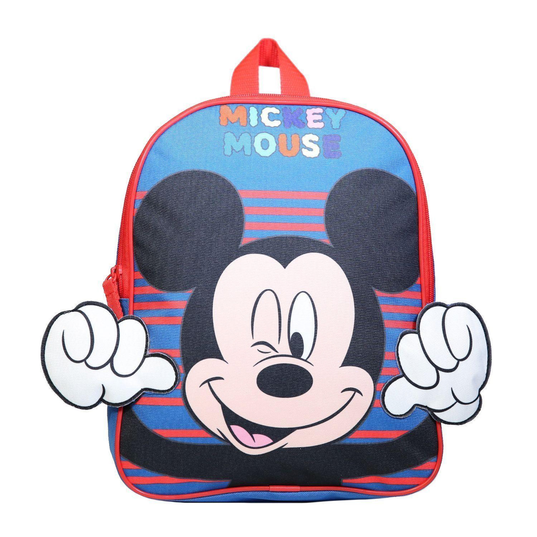 Voir la diapositive 1 : Bagtrotter Sac à dos 31 cm avec détails 3D Disney Mickey Bleu Bagtrotter