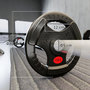 Voir la diapositive 3 : HOMCOM Disques de musculation - lot de 2 disques - total 20 Kg - dia. intérieur 50 mm - métal PVC noir