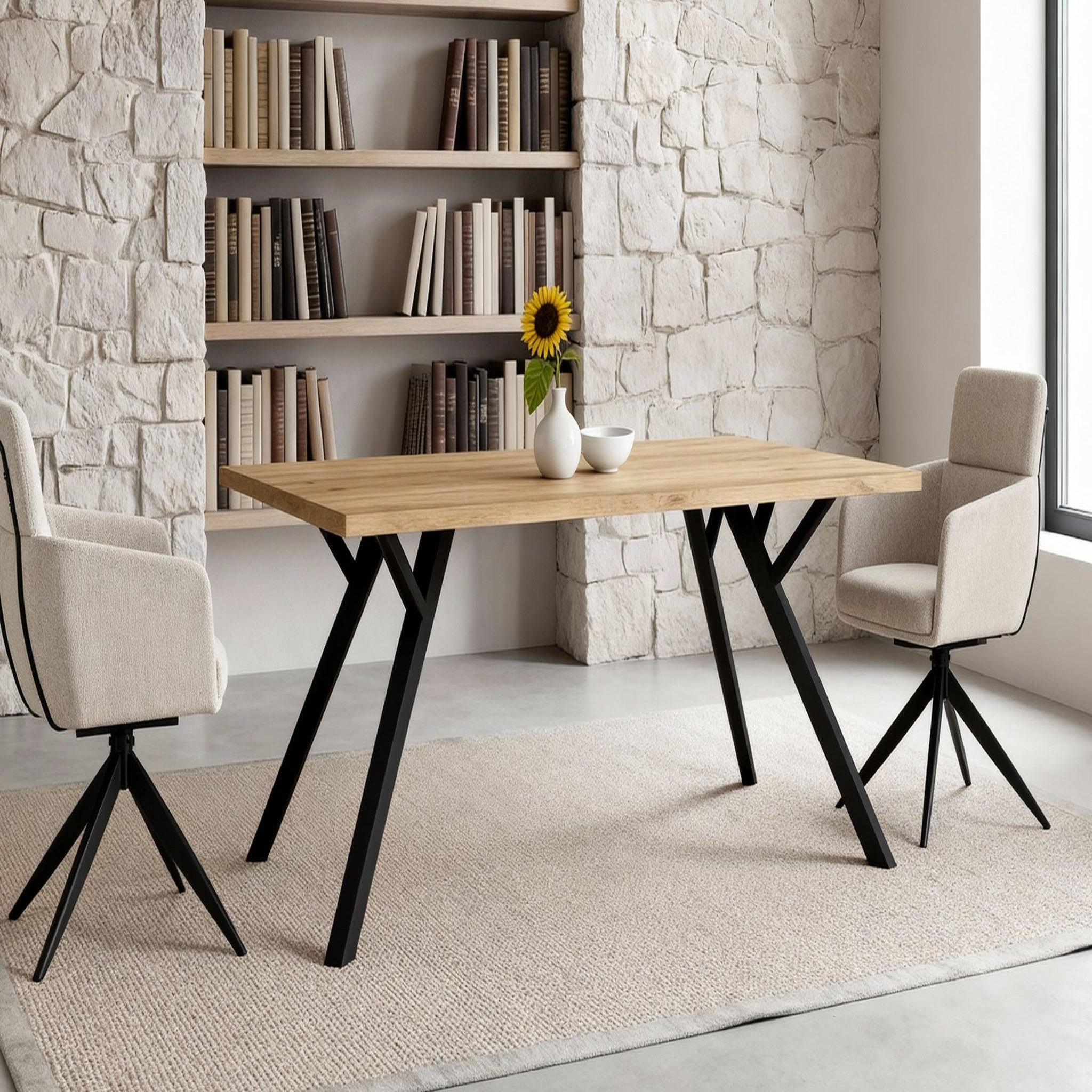 Voir la diapositive 4 : CASANOVA PARIS Arlo - lot de 2 chaises pieds en métal noir