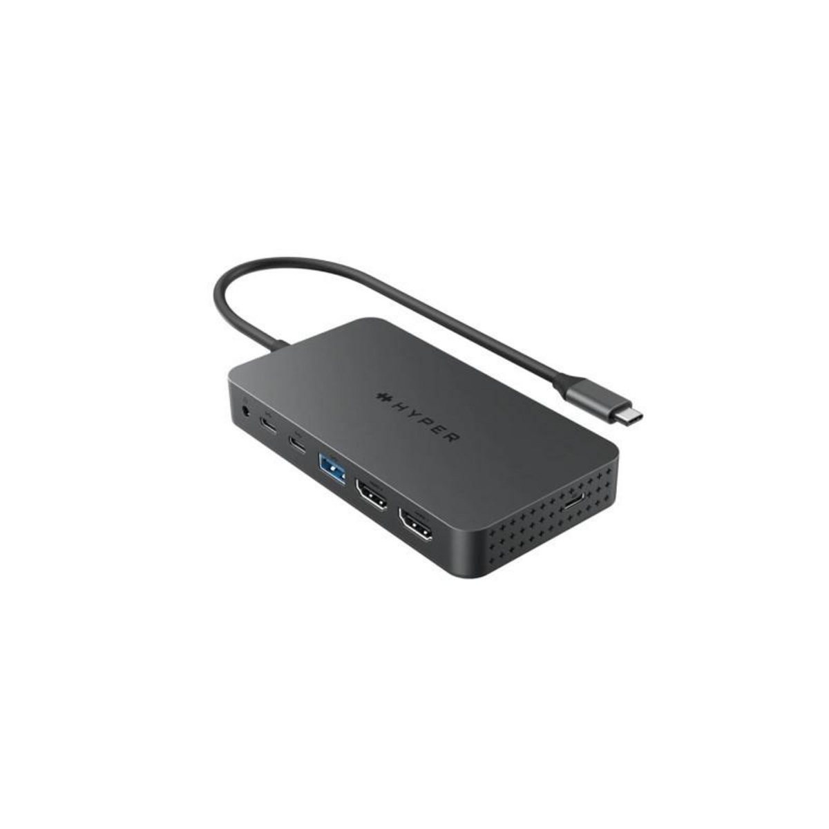 HYPER Adaptateur et convertisseur Hyper HUB USB C 7 EN 1 DOUBLE HDMI 4K HD70002GL