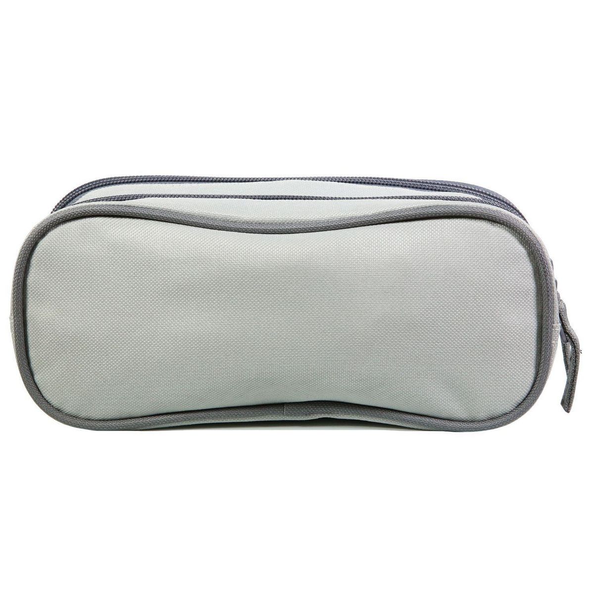 Bagtrotter BAGTROTTER Trousse scolaire 2 compartiments Offshore Grise Fleurs