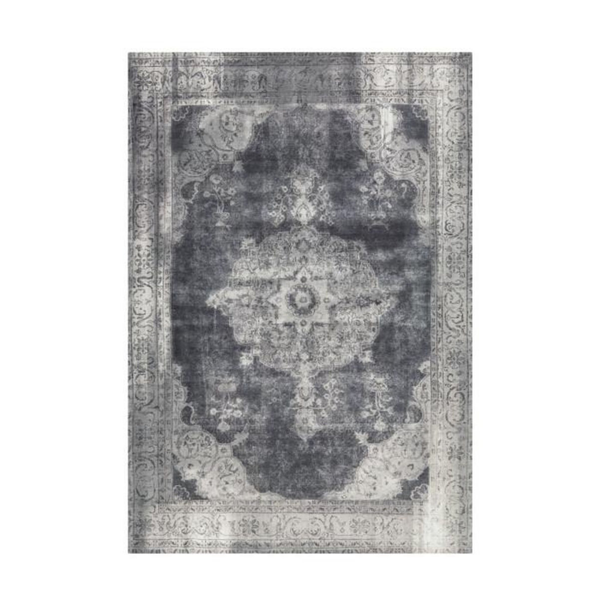 Paris Prix Tapis Imprimé Antique  Vintage  Gris Foncé