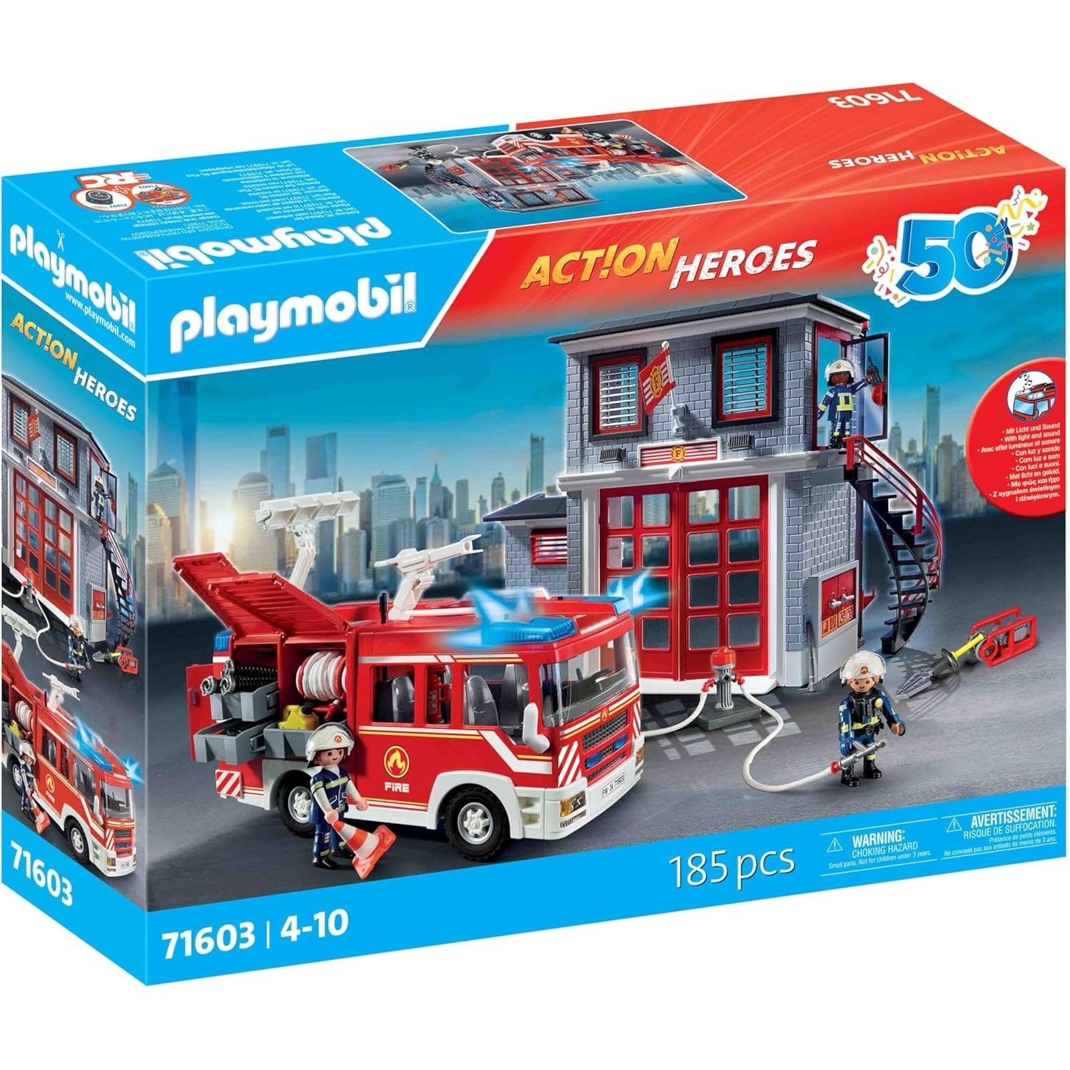 Playmobil Action Heroes Megaset de Pompiers 71603 - vue 6