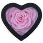 Voir la diapositive 1 : SC CRYSTAL Coffret cœur décoré d'une rose éternelle rose en forme de cœur
