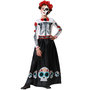 Voir la diapositive 1 : ATOSA Déguisement squelette mexicain - Fille - 3/4 ans (96 à 104 cm)