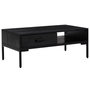 Voir la diapositive 2 : VIDAXL Table basse Noir 90x50x35 cm Bois de pin massif