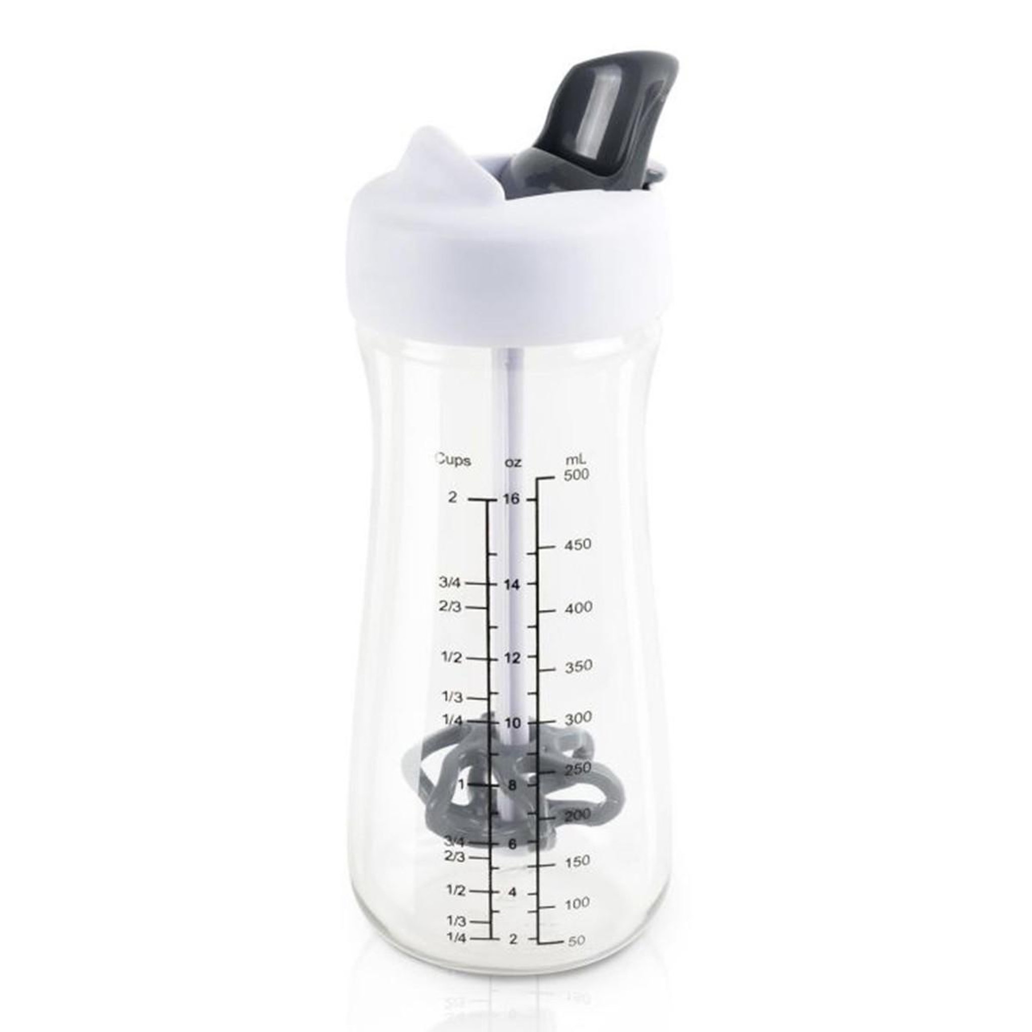 COOK CONCEPT Shaker bec verseur  2 en 1  500ml transparent