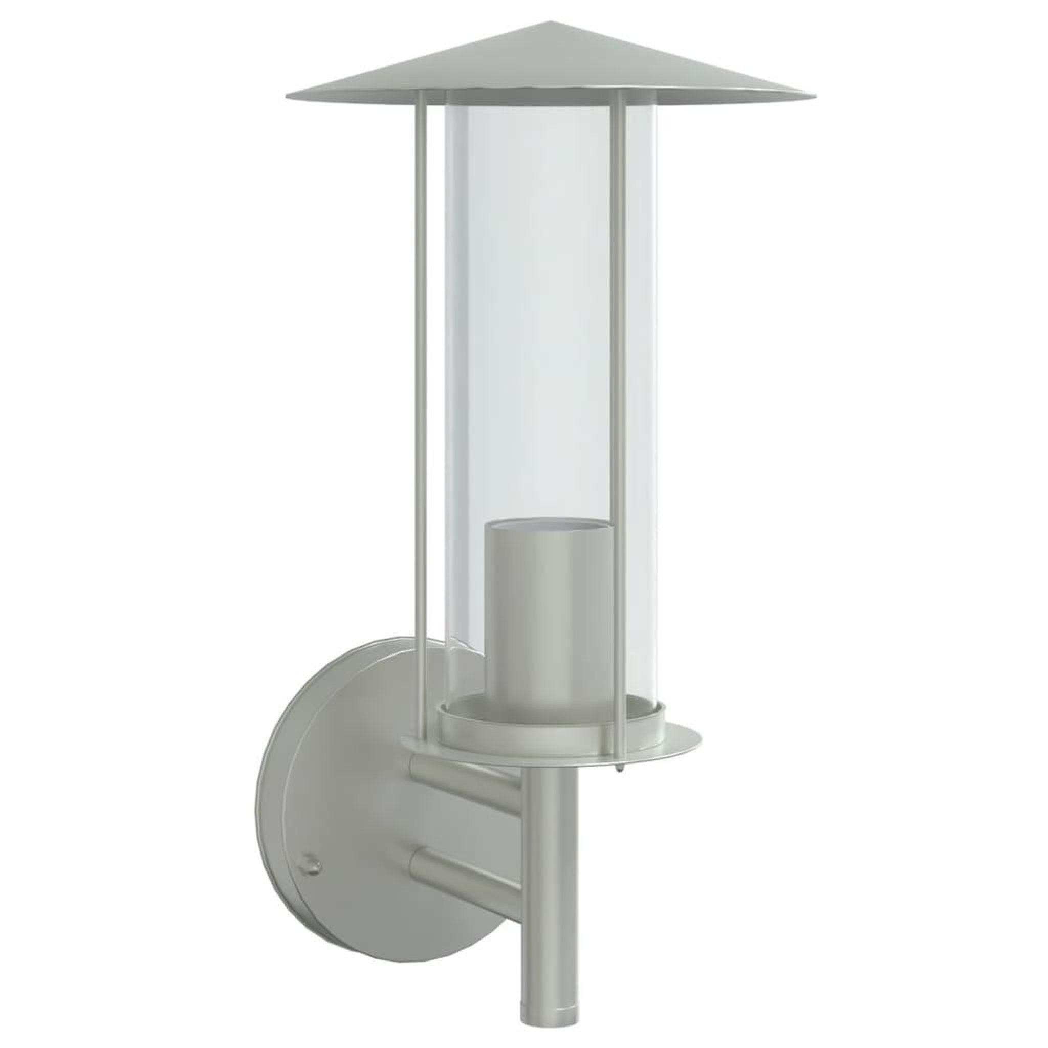 Voir la diapositive 2 : VIDAXL Applique murale d'exterieur argente acier inoxydable