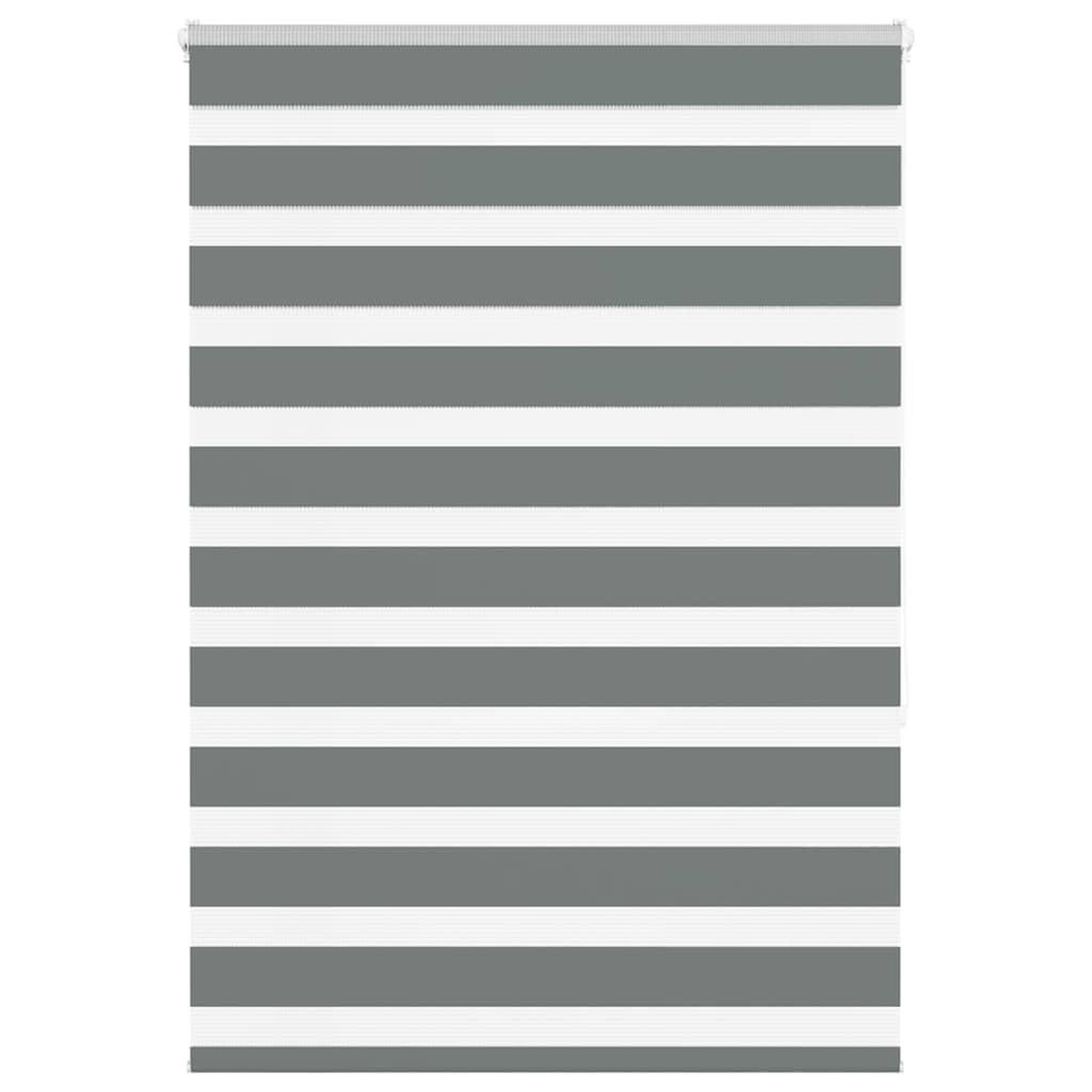 VIDAXL Store zebre gris fonce largeur du tissu 95,9 cm polyester
