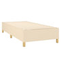 Voir la diapositive 4 : VIDAXL Sommier a lattes de lit avec matelas Creme 80x200 cm Tissu